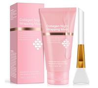 Collagen Night Wrapping Mask, 75 ml Maschera Avvolgente Notturna al Collagene, Maschera viso Peel off Avvolgente Notturna al Collagene, Riduce Cedimenti e Opacità, Elasticità e Idratazione