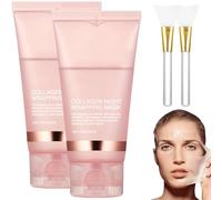 Collagen Night Wrapping Mask, Maschera al Collagene Viso Skincare Coreana Maschera Viso Peel Off per Migliorare L'elasticità Della Pelle, Idratare, Levigare eRassodare Durante la Notte