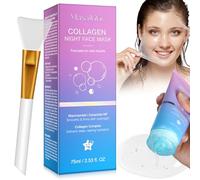 Collagen Night Wrapping Mask, Maschera Collagene Viso Coreana Notte, Maschera Notturna al Collagene Riduce il Rilassamento Cutaneo e l'opacità, Peel Off per Pelle Luminosa, Idrata e Nutre la Pelle