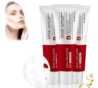 Collagen Night Wrapping Mask,Peel Off Face Mask,Idratante Night Mask,Anti-invecchiamento collagene maschera facciale, elasticità e umidità (3 pezzi)