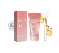Collagen Overnight Wrapping Peel Off Facial Mask Pack,Night Wrapping Mask,Hydrolyzed Collagen Peel Off Facial Mask,Reduces Sagging & Dullness,Hydrates And Tightens Skin,75g, 2.65 Fl.Oz (1pcs)