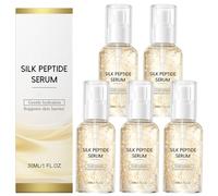 Collagen Silk Peptide Ampoule, Anti-Aging Serum, Lifting Firming, Hydrating, Boost Elasticity & Smooth Wrinkles, All Skin Types Daily Travel Use (5pcs)