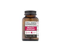 COLLAGEN SUPERDOSE Beauty Support - Collagene Marino Idrolizzato, Integratore con Vitamina C, Zinco, Rame ed Estratto di Semi d’Uva per Pelle, Capelli e Unghie, Azione Antiossidante - 90 Compresse