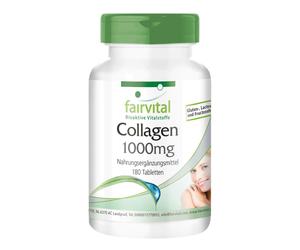 Collagene 1000 mg - 180 compresse con L-ornitina e vitamina C | fairvital