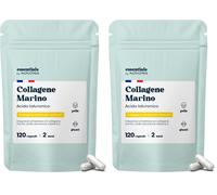 Collagene Acido Ialuronico con Vitamina C, Integratore per Pell 120 unità Bianco