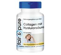 Collagene con acido ialuronico e vitamina C - 90 compresse ad alto dosaggio |...