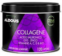 Collagene e Acido Ialuronico 120 Capsule con Coenzima Q10 Vitamina C A D B12 e