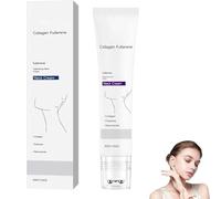 Collagene Fullerene - Crema per collo rassodante e sollevante per la pelle cadente, con rulli, rassodante, anti-rughe, idratante, 50 g (1)
