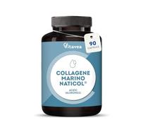 Collagene Marino 800 mg, Acido Ialuronico, Vitamina C, 90 Capsule, Vitavea