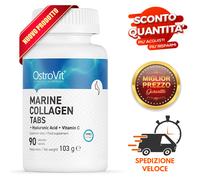 Collagene Marino + Acido Ialuronico con Vitamina C - 90 compresse - Integratore