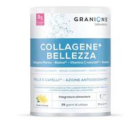 Collagene Marino Con Acido Ialuronico - 320 mg Vitamina C Naturale, Biotina e Enotera - Pelle Idratata e Articolazioni Forti - Aroma Naturale Limone, 250 g