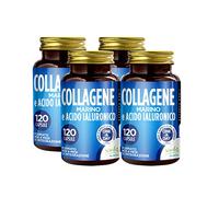 Collagene Marino e Acido Ialuronico: Integratore per Pelle, Ossa e Articolazioni | 120 Capsule - 4 Mesi di Fornitura