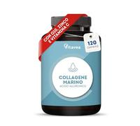 Collagene Marino Idrolizzato + Acido Ialuronico per Pelle, Capelli, Unghie e Articolazioni - 1000 mg Tipo I & III - Integratore con Vitamina C, Zinco e CoQ10 - 120 Capsule Vitavea