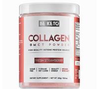 Collagene polvere Premium Fragola con MCT Idrolizzato pelle unghie capelli 300 g