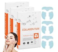 Collagens Film Mask, Set di 3 scatole solubili per collagene maschera, Nutriente Nano Melting collagene Film cerotto, collagene idrolizzato, Riduce le rughe Adatto per tutti i tipi di pelle