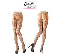 Calze a rete larga aperte di Cottelli - nero (S-L)