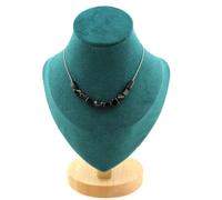 Collana 10 Perle Ipersteno D'Égypte. Catena IN Acciaio Inossidabile da Donna