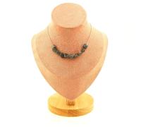 Collana 10 Perle Labradorite Di Finlande. Catena IN Acciaio Inossidabile F