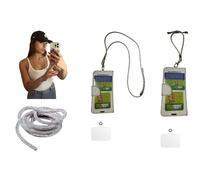 collana 100 cm o bracciale 20 cm corda strass, x Cellulare Compatibile con tutti