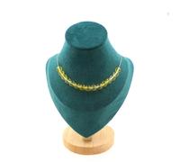 Collana 15 Perle Citrino 8 Mm. Catena IN Acciaio Inossidabile Donne, Uomo