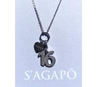 Collana 16 Anni Donna Sagapo Acciaio Charm Cuore Regalo Compleanno SHAC1 SHA76