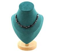Collana 20 Perle Ipersteno D'Égypte. Catena IN Acciaio Inossidabile da Donna