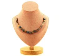 Collana 20 Perle Pietersite Di USA Catena IN Acciaio Inossidabile Collana Donne