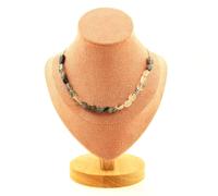 Collana 20 Perle Quarzo A Inclusioni Di Tormalina Del Brasile Catena Collana Fe