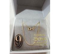 Collana 45 cm , girocollo, collarino veneziana 2.1 grammi uomo donna in oro 9 kt
