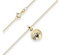 Collana A Catena A Anello Albero Della Vita In Oro Giallo 585 42Cm