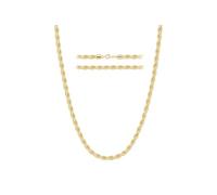 Collana a catena a corda per uomo e donna, catena a maglie intrecciate in acciaio inossidabile 316L, color oro, argento, nero, ipoallergenica, impermeabile, regalo per lui e lei, 3 mm, 4 mm, 5 mm, 16