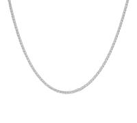 Collana a catena barbazzale in argento S925, lunghezza 40 cm con estensione di 5 cm, gioiello minimalista chic e semplice per regali