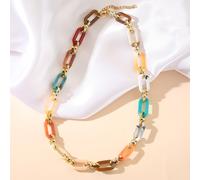 Collana a catena color block Tagli UnicaPMMA