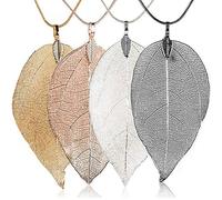 Collana a Catena da Donna in Maglia Moda Foglia Collana a Ciondolo Lunga retrò Ciondolo Regalo Accessori per Abbigliamento, Oro Rosa Creativo e utile Fashion Professionals