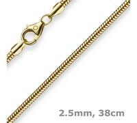 Collana A Catena Di 2,5Mm In Oro Giallo 585, 38Cm, Da Donna, Collana In Oro