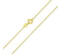 Bling Jewelry Collana A Catena Di Base Sottile 019 Gauge Box Per Le Donne Placcato Oro 14K .925 Argento Sterling 16 Pollici Made In Italy