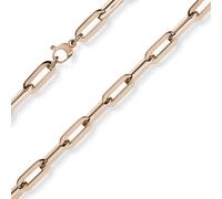 Collana A Catena Di Fermagli Da 8Mm In Oro Rosa 585 50Cm