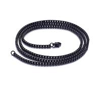 Collana a Catena in Acciaio Inossidabile da Uomo, Collana per Uomini in Scatola a baracca aragolina Catene di Catene di Accessori per Il Fidanzato