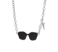 Collana a catena in argento Fashion - Forward Occhiali da sole unici e decorazioni con stelle Dressing quotidiano e festa che attira l'attenzione in esclusiva per il regalo degli appassionati di moda