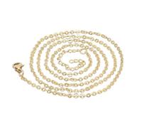 Collana a Catena Lunga in Acciaio Inossidabile 304 Color Oro per Donna Collana a Catena con Cavo MenLink Regali di Gioielli 60 cm di Lunghezza, 1 Pezzo Convenient Design