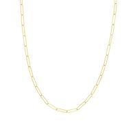Collana A Catena Lunga In Carta Da 3,4Mm In Oro Giallo Reale 14K