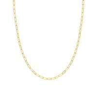 Collana A Catena Lunga In Oro Giallo 14K Con Fermaglio In Carta 3Mm