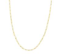 Collana A Catena Lunga In Oro Giallo 14K Con Fermaglio In Carta Da 2,6Mm