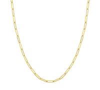 Collana A Catena Lunga In Oro Giallo 14K Con Fermaglio In Carta Da 3,9Mm