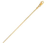 Collana A Catena Ottagonale Di 0,8Mm In Oro Giallo 14K Reale