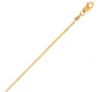 Collana A Catena Ottagonale In Oro Giallo 14K 1,0Mm