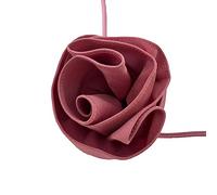 Collana a catena per clavicola con grande fiore di rosa gotica esagerata per donna catene in vita regolabile bowknot choker gioielli, Panno