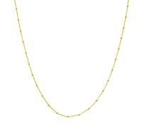 Collana A Catena Saturno In Oro Giallo 14K Con Filo Di Perle Da 1,7Mm