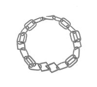 Collana a catena singola in metallo sofisticato, gioiello semplice per il collo adatto per ufficio o riunioni sociali semplice, Misura unica, come descritto, come descritto