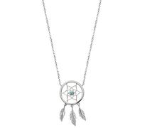 Collana A Catena Sogni Catturati Pietra Argento Massiccio 925/000 Gioielli Donna